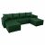 Univerzális ülőgarnitúra, zöld, DUAN U UNI | Zöld | Szövet