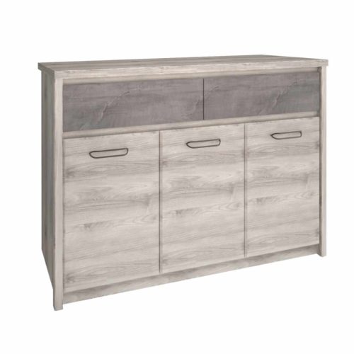 Komód 3D2S, nairobi gesztenye/onix, JESI NEW | Barna | Faforgács