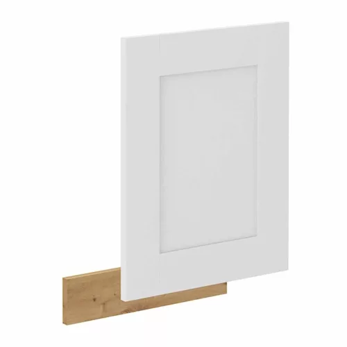 Ajtó mosogatógéphez, fehér/artisan tölgy, LULA ZM 570x446 | Fehér | Faforgács