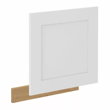   Ajtó mosogatógéphez, fehér/artisan tölgy, LULA ZM 570x596 | Fehér | Faforgács