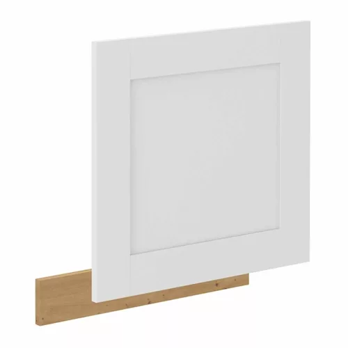 Ajtó mosogatógéphez, fehér/artisan tölgy, LULA ZM 570x596 | Fehér | Faforgács
