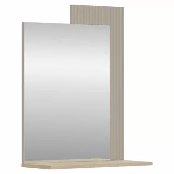   Tükör 65, szürkésbarna Taupe/silverjack tölgy, DOMCA | Szürke | Üveg