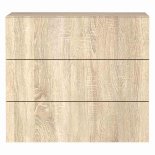 Komód, sonoma tölgy, VERTIO KOM3S | Barna | Faforgács