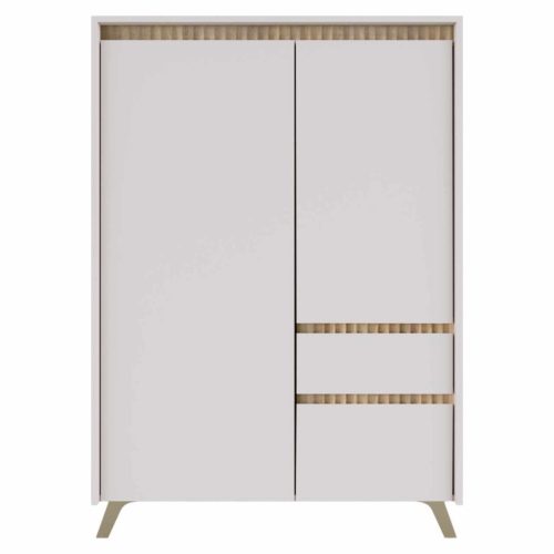 Komód, kasmír/sonoma tölgy, LONGY REG2D1S1K | Bézs | DTD