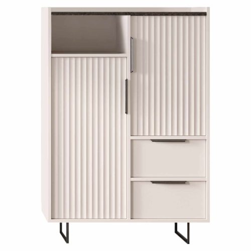 Komód, kasmír/mink arvadonna gesztenye, FRESIO KOM2D2S | Bézs | DTD