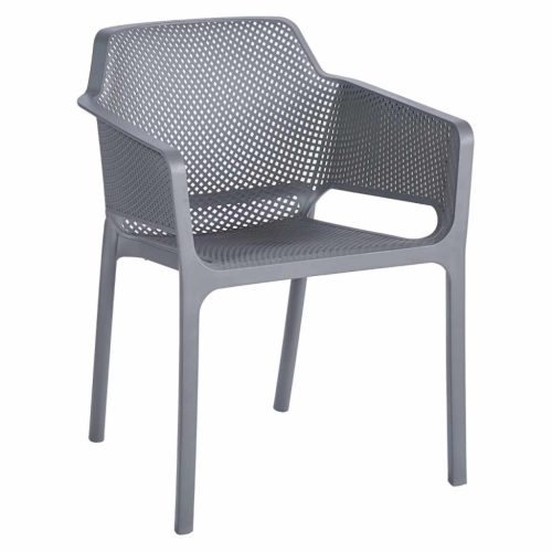 Rakásolható szék, szürke, LAVTON | Szürke | Műanyag