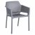 Rakásolható szék, szürke, LAVTON | Szürke | Műanyag