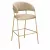 Design bárszék, bézs Velvet szövet/gold króm arany, DASMIN NEW TYP 2 | Bézs | Szövet