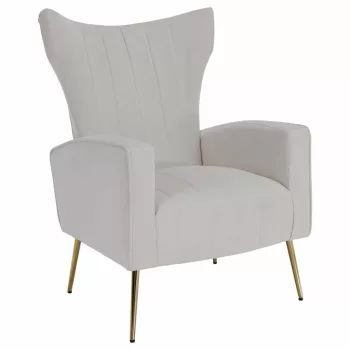 Relaxfotel, bézs Velvet szövet, BARET | Bézs | Szövet