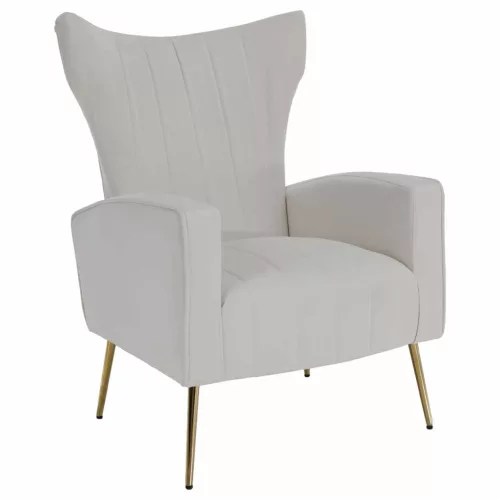 Relaxfotel, bézs Velvet szövet, BARET | Bézs | Szövet