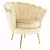 Art-deco stílusú fotel, bézs Velvet szövet/gold arany króm, NOBLEO | Bézs | Szövet