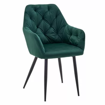   Design fotel, sötétzöld Velvet szövet, VERIO NEW | Zöld | Szövet