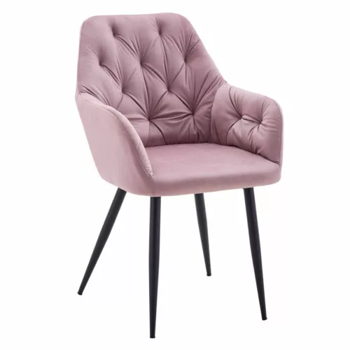 Design fotel, rózsaszín Velvet szövet, VERIO NEW | Rózsaszín | Szövet