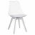 Szék, átlátszó fehér, akril/ekobőr/fehér, BALI 3 NEW | Átlátszó | Akril