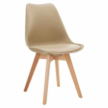 Szék, cappuccino/bükk, BALI 3 NEW | Bézs | Műanyag