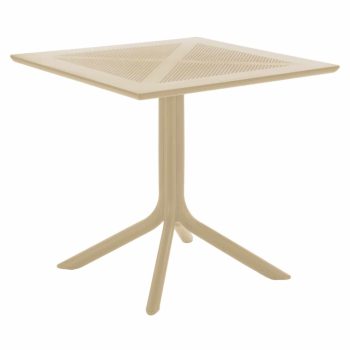   Kerti asztal, szürkésbarna Taupe, DENTON NEW | Szürke | Műanyag