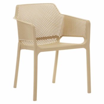   Rakásolható szék, szürkésbarna Taupe, LAVTON | Barna | Műanyag