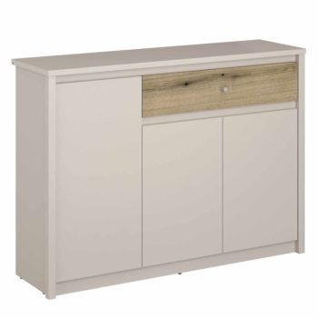 Komód, kasmír/evoke tölgy, KAROS 3D1S | Bézs | DTD