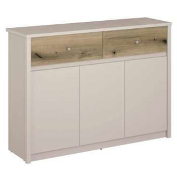 Komód, kasmír/evoke tölgy, KAROS 3D2S | Bézs | DTD