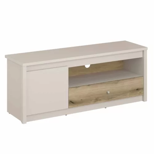 TV-állvány, kasmír/evoke tölgy, KAROS 1D1S/130 | Barna | DTD