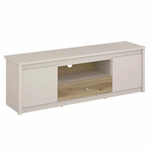TV-állvány, kasmír/evoke tölgy, KAROS 2D1S | Bézs | DTD