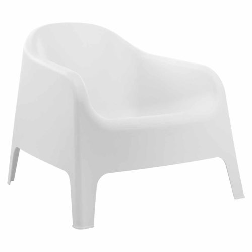 Rakásolható fotel, fehér, műanyag, SOKRA NEW | Fehér | Műanyag