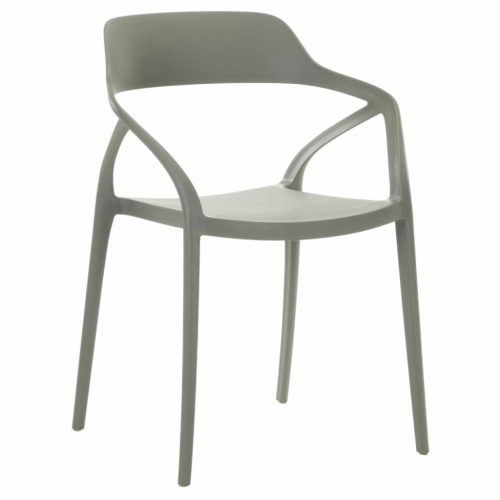 Rakásolható szék, szürke, ALFIO | Szürke | Műanyag