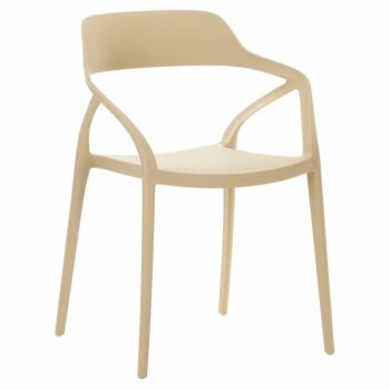   Rakásolható szék, szürkésbarna Taupe, ALFIO | Szürke | Műanyag