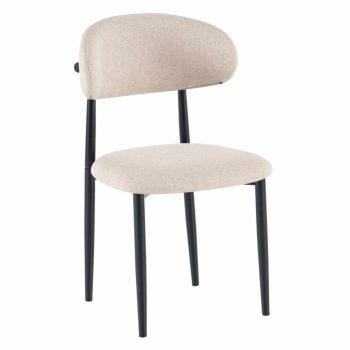   Étkezőszék, bézs szövet/fekete, ZAJDA TYP 1 | Bézs | Szövet