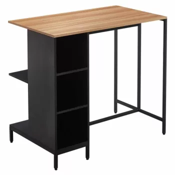 Konyhasziget, 100x60 cm, tölgy/fekete, FIGO | Fekete | MDF
