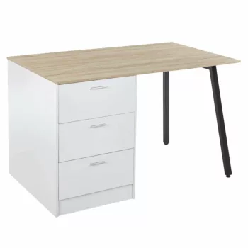   Konyhasziget, 150x90 cm, tölgy/fehér/fekete, XILO | Barna | MDF