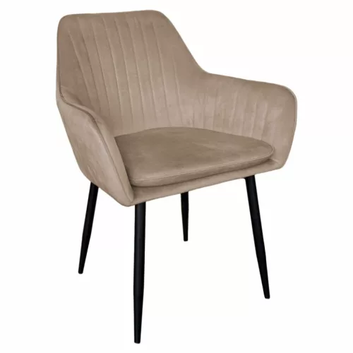 Dizájnos fotel, szürkésbarna Taupe Velvet anyag, ZIRKON NEW | Barna | Szövet