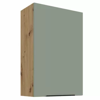   Felső szekrény, aquamarine/artisan tölgy, ARSANY 60 G-90 1F | Zöld | Faforgács