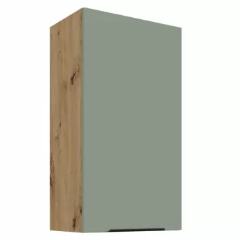   Felső szekrény, aquamarine/artisan tölgy, ARSANY 50 G-90 1F | Zöld | Faforgács