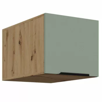   Felső szekrény, aquamarine/artisan tölgy, ARSANY 40 NAGU-36 1F | Zöld | Faforgács