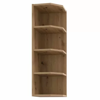   Felső sarokszekrény, artisan tölgy, FRISBO/ARSANY 30 G-90 ZAK | Barna | Faforgács