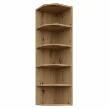   Felső sarokszekrény, artisan tölgy, FRISBO/ARSANY 30 G-108 ZAK | Barna | Faforgács