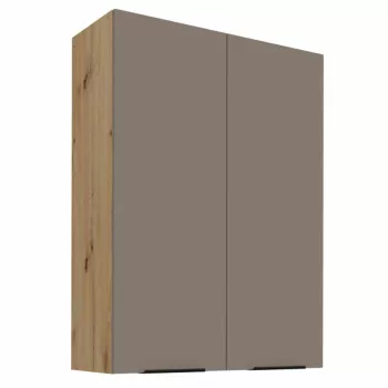   Felső szekrény, sandgrau/artisan tölgy, FRISBO 80 G-108 2F | Bézs | Faforgács