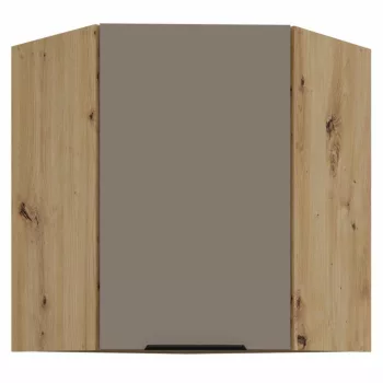  Felső sarokszekrény, sandgrau/artisan tölgy, FRISBO 60x60 GN-72 1F | Bézs | Faforgács