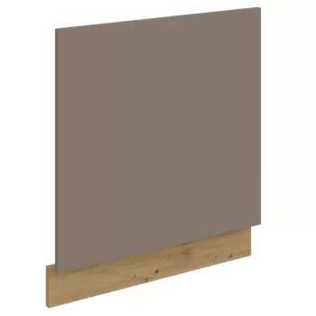   Mosogatógép ajtó, sandgrau/artisan tölgy, FRISBO ZM 570x596 | Szürke | Faforgács