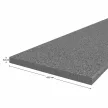 Munkalap, vastagság 3,8 cm, K203 PE, antracit gránit | DTD | 63.5