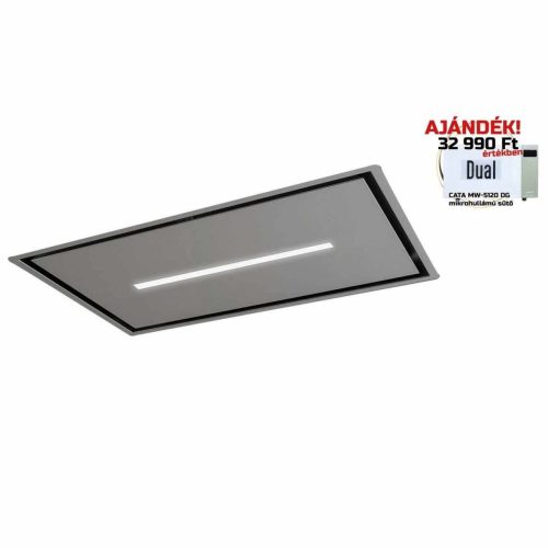 SIRIUS - Páraelszívó SLT-971 EM 120 cm H 160 TW Inox motor nélkül + ajándék CATA mikro MW-5120 DG