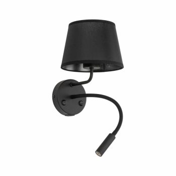 TK LIGHTING WALL LAMP MAJA 10203 1XE27+1XG9 BLACK