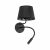 TK LIGHTING WALL LAMP MAJA 10203 1XE27+1XG9 BLACK