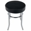 Bárszék,  króm + textilbőr fekete, IRENA