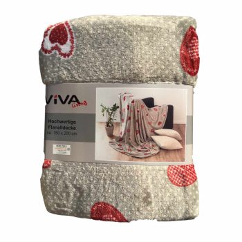   VIVA Takaró szívecskés, 150 x 200 cm, világos zöld 154709