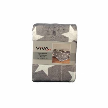   VIVA Takaró csillag mintás, 150 x 200 cm, sötétszürke, 154751