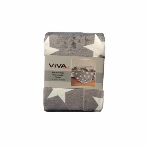 VIVA Takaró csillag mintás, 150 x 200 cm, sötétszürke, 154751