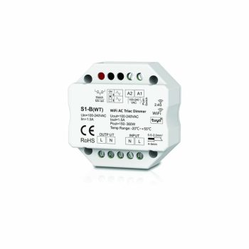 S1-B(WT) 1 CHANNEL TUYA&RF TRIAC DIMMER FOR BOX