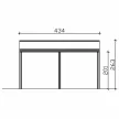 SKANHOLZ Terasztető aluminium 224/2